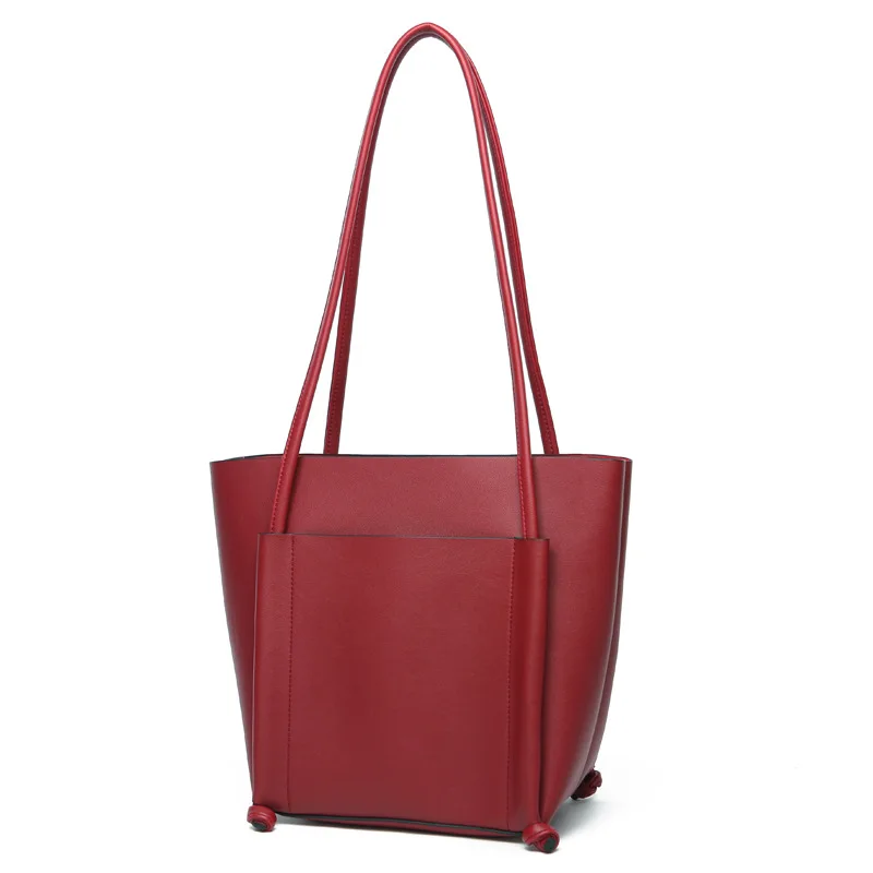 High Quality Leather Women Bag Bucket Shoulder Bags Solid Big Handbag Large Capacity Top-handle Bags
High Quality Leather Women Bag Bucket Shoulder Bags Solid Big Handbag Large Capacity Top-handle Bags