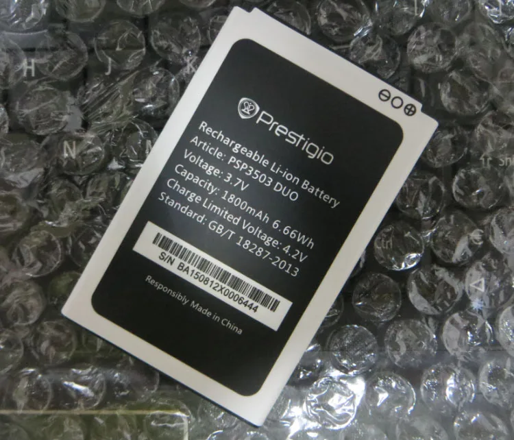 Для Prestigio Wize C3 3503 PSP3503 1800MAH Мобильный телефон литий ионный аккумулятор