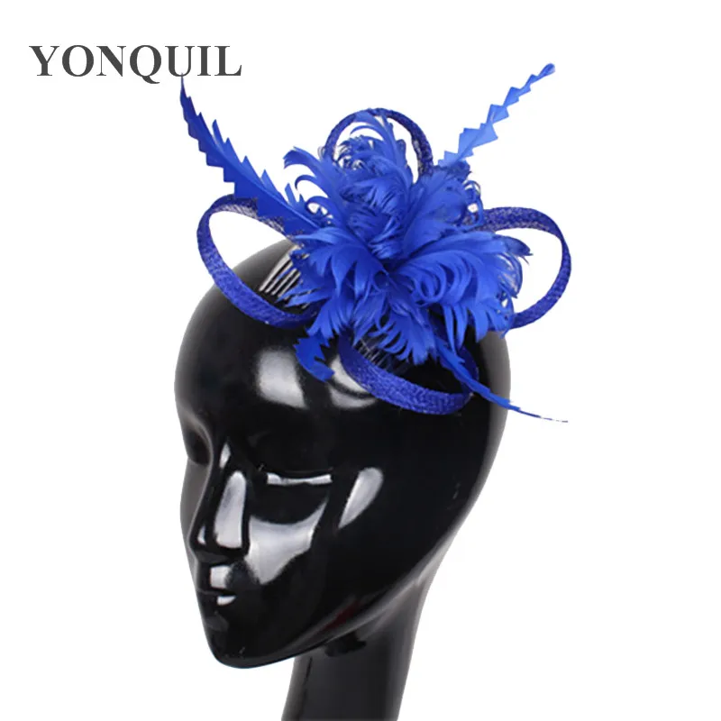 Sinamay Fashion Fascinator With Feather Flower Headbands Wedding Hat Headwear Elegant Women Bridal Hair Accessories SYF13
Sinamay Fashion Fascinator With Feather Flower Headbands Wedding Hat Headwear Elegant Women Bridal Hair Accessories SYF13