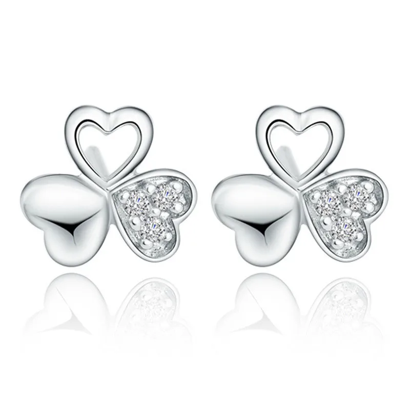 Wholesale 925 sterling silver fashion shiny crystal lucky flower ladies stud earrings jewelry women drop shipping Anti allergy
Wholesale 925 sterling silver fashion shiny crystal lucky flower ladies stud earrings jewelry women drop shipping Anti allergy
