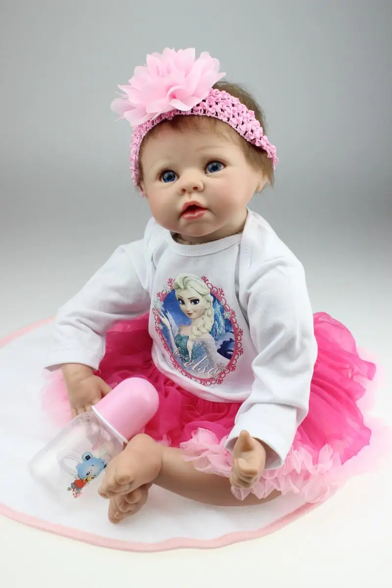 Lifelike cute princess Silicone Reborn babies 22" Reborn Baby dolls Handmade poupee reborn bonecas Children bebe Gift
Lifelike cute princess Silicone Reborn babies 22" Reborn Baby dolls Handmade poupee reborn bonecas Children bebe Gift