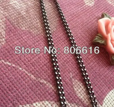 3MM/w 9M/lot Black Color Mill White Aluminum Link Chains Jewelry Findings/Accessories
3MM/w 9M/lot Black Color Mill White Aluminum Link Chains Jewelry Findings/Accessories