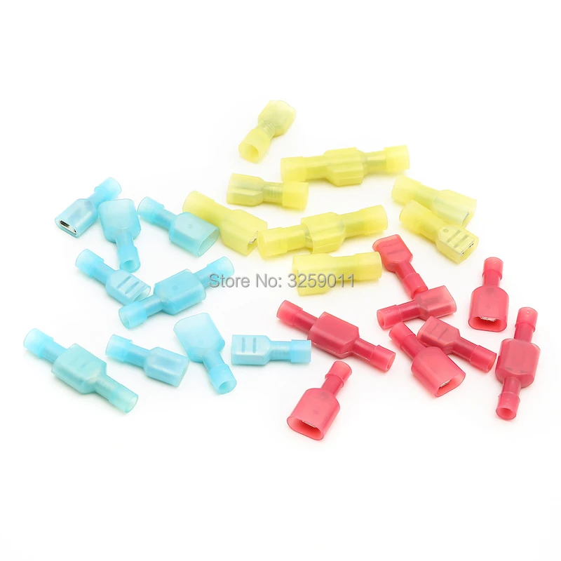 600PCS Electrical Connector Nylon Fully Insulated Male Female Butt Terminal Crimp FDFN / MDFN red blue yellow Assortment Kit
600PCS Electrical Connector Nylon Fully Insulated Male Female Butt Terminal Crimp FDFN / MDFN red blue yellow Assortment Kit