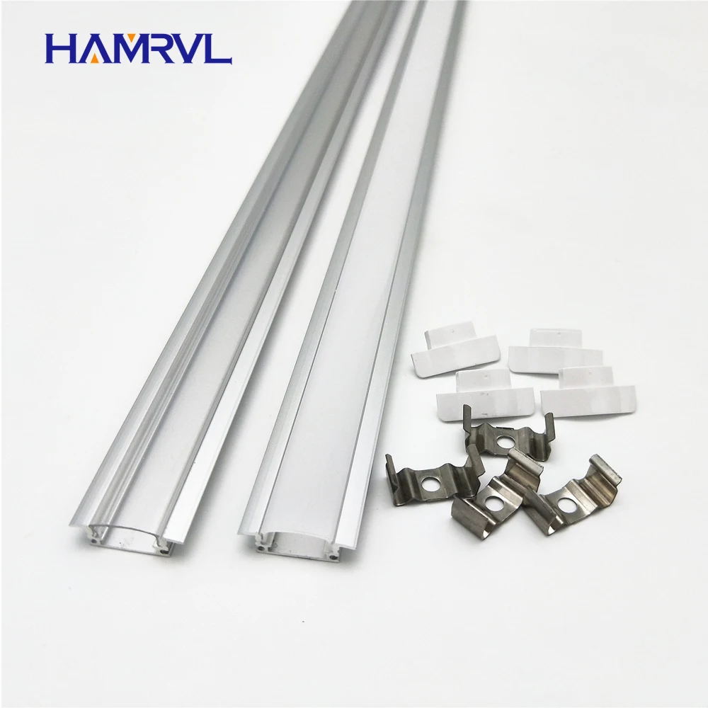 2-20pcs / lot 0.5m pc led slot, embedded aluminum profile for 5050 5630 strip, milky transparent cover 12mm pcb
2-20pcs / lot 0.5m pc led slot, embedded aluminum profile for 5050 5630 strip, milky transparent cover 12mm pcb
