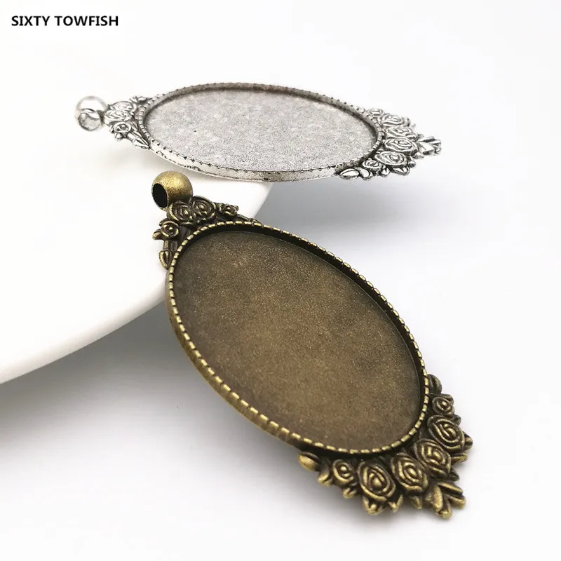 20 pieces/lot Fit 30*40mm Alloy Antique Bronze/Antique Silver Blank Tray Pendant Base Cameo Setting Jewelry Findings D10002 
20 pieces/lot Fit 30*40mm Alloy Antique Bronze/Antique Silver Blank Tray Pendant Base Cameo Setting Jewelry Findings D10002