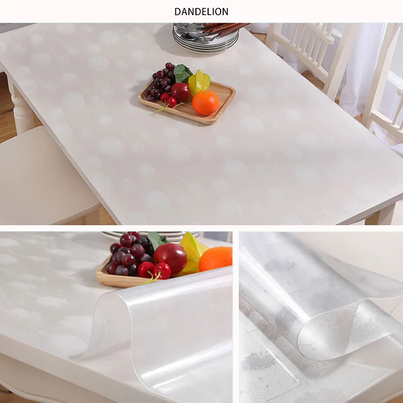 HAZY PVC Transparent Lovely Tablecloth Waterproof Oil-proof Coffee Table Mat Protector Desk Pad Dining Table Cover for Kitchen
HAZY PVC Transparent Lovely Tablecloth Waterproof Oil-proof Coffee Table Mat Protector Desk Pad Dining Table Cover for Kitchen