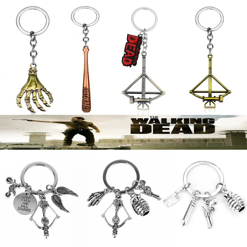 The Walking Dead Keychain Movie Trinket key chain Metal Alloy Pendant key ring Car Keyfob Accessories llaveros
The Walking Dead Keychain Movie Trinket key chain Metal Alloy Pendant key ring Car Keyfob Accessories llaveros