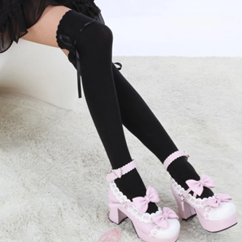 TOIVOTUKSIA Knee Socks Sexy Thigh High Socks with Ribbon Bow Tie Female Long Socks for Women Full Cotton Knee High Socks
TOIVOTUKSIA Knee Socks Sexy Thigh High Socks with Ribbon Bow Tie Female Long Socks for Women Full Cotton Knee High Socks