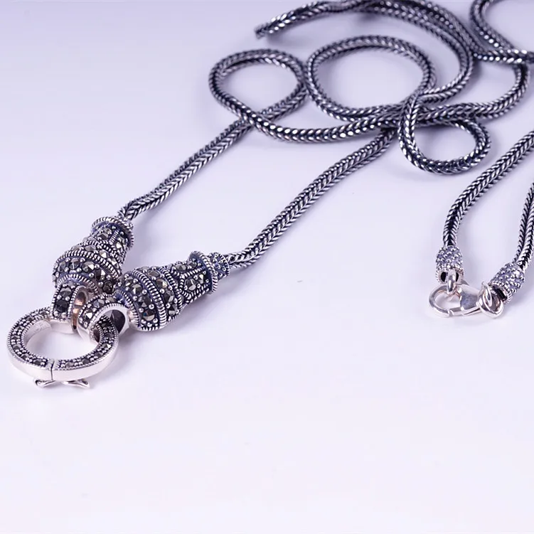 Sterling Silver Restoring Ancient Ways Women's Thai Silver Fashion Sweater Universal Rivet Type Sautoir Joker In Chain
Sterling Silver Restoring Ancient Ways Women's Thai Silver Fashion Sweater Universal Rivet Type Sautoir Joker In Chain
