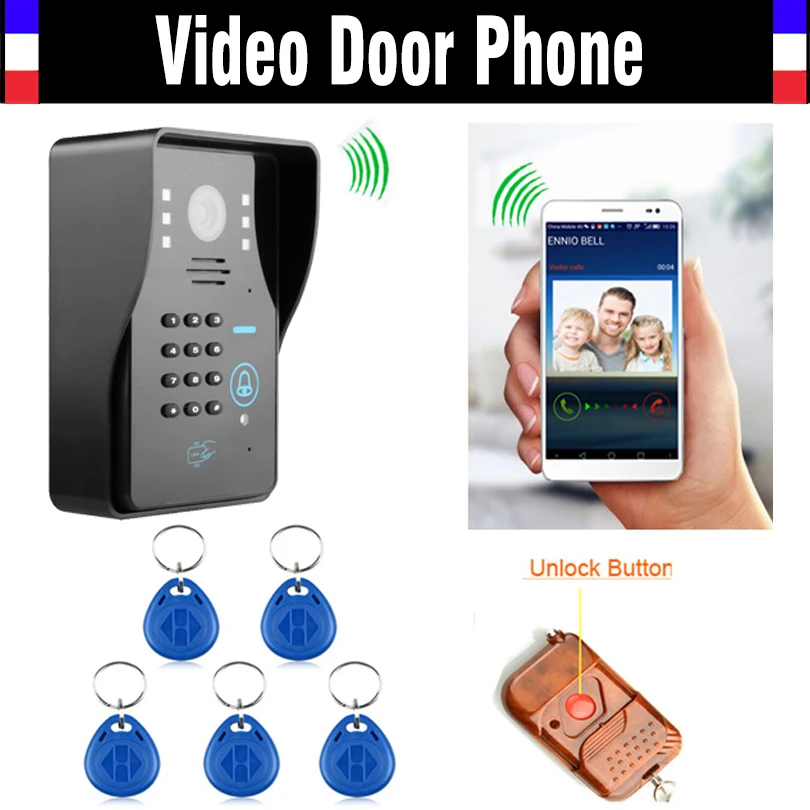 Wireless Wifi IP Digital Video doorbell Door Phone Intercom RFID Code Keypad Remote Control Waterproof Night Vision Doorphone
Wireless Wifi IP Digital Video doorbell Door Phone Intercom RFID Code Keypad Remote Control Waterproof Night Vision Doorphone