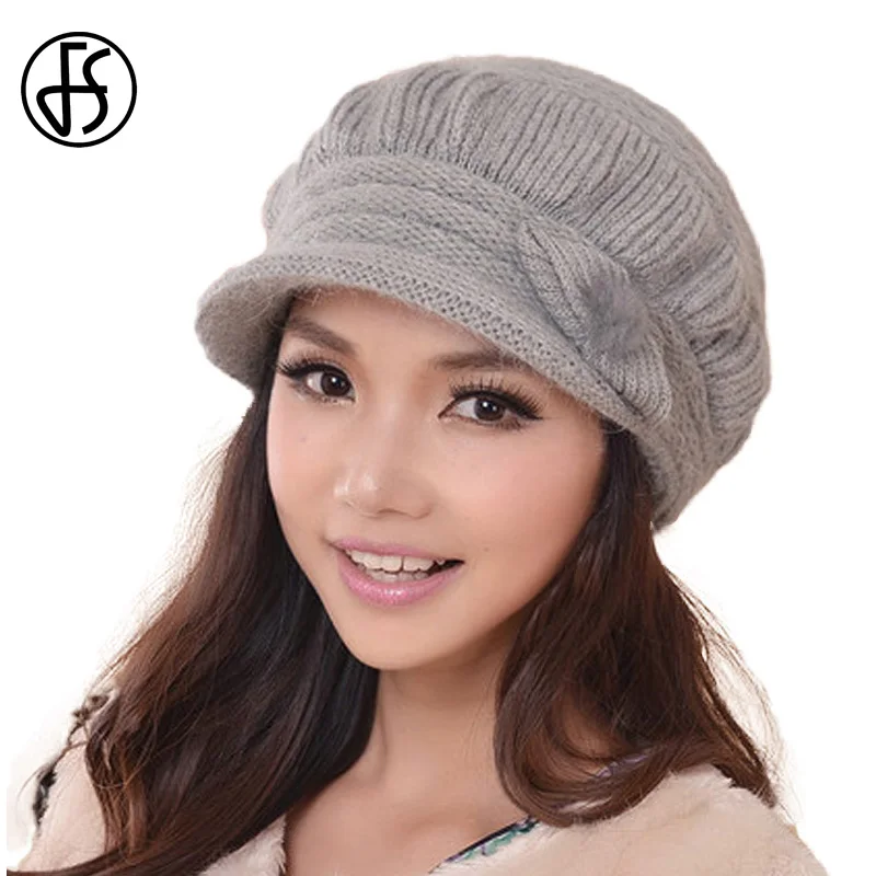 FS Women Winter Wool Rabbit Fur Blend Elegant Knitted Hats Pompon Fashion Skullies Beanies Ladies Church Hats Bonnet
FS Women Winter Wool Rabbit Fur Blend Elegant Knitted Hats Pompon Fashion Skullies Beanies Ladies Church Hats Bonnet