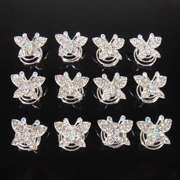 20Pcs Wedding Butterfly Crystal Hair Twists Spins Pins Hair Accessory //Free Shipping
20Pcs Wedding Butterfly Crystal Hair Twists Spins Pins Hair Accessory //Free Shipping