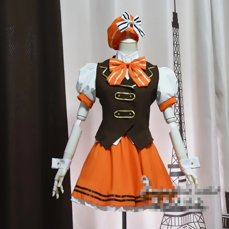 Hot Sale Anime Character Kirima Syaro Lady Vest Cosplay Costume Dress Orange Color Shcool Clothing Skirt A
Hot Sale Anime Character Kirima Syaro Lady Vest Cosplay Costume Dress Orange Color Shcool Clothing Skirt A