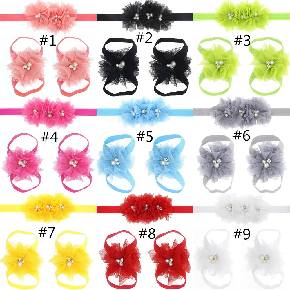 10sets/lot ,10cm three-piece set of lace headband and foot band mesh rhinestone pearl flower with headband
10sets/lot ,10cm three-piece set of lace headband and foot band mesh rhinestone pearl flower with headband