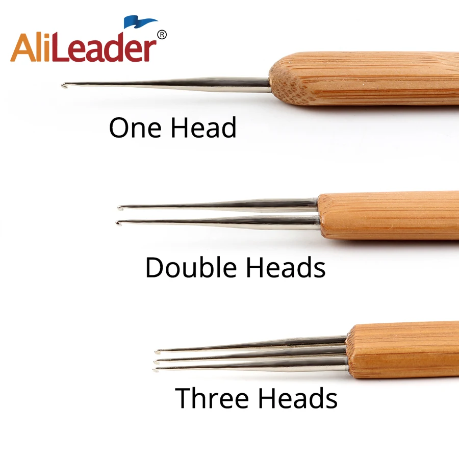 AliLeader 6 шт./компл. бамбуковые ручки иглы для вязания крючком 0 75 мм 5 дредлок