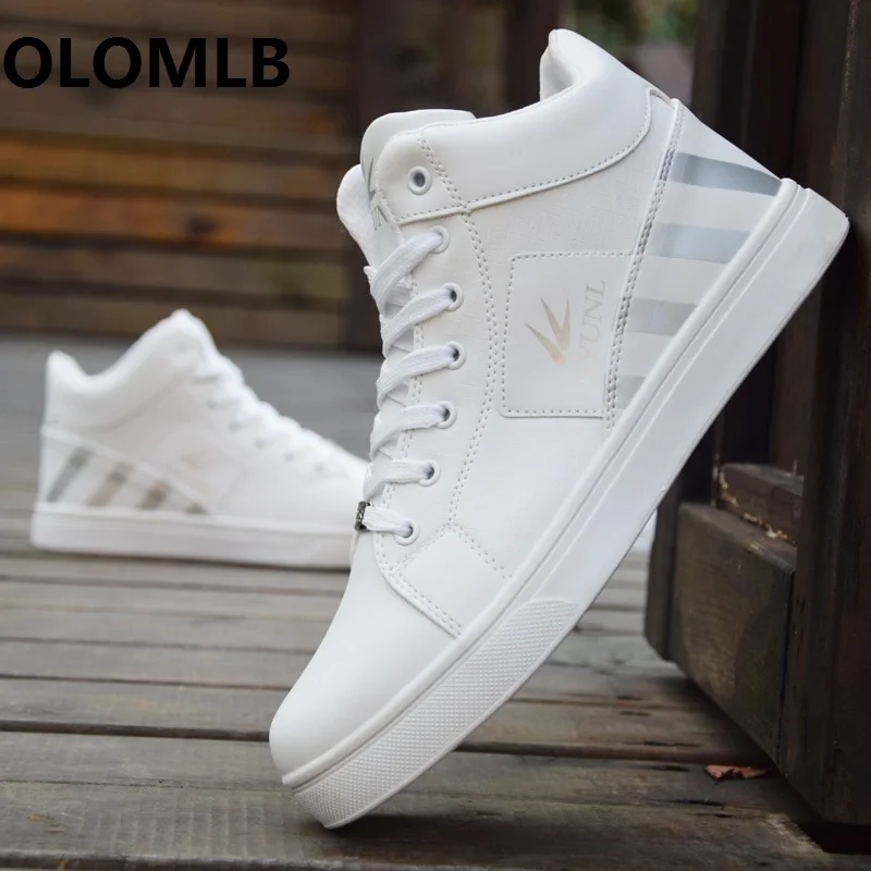 NEW Men Shoes High Top Casual Leather Flat Lace-up Boots Male Sneakers Skateboard Sneakers running Travel shoes
NEW Men Shoes High Top Casual Leather Flat Lace-up Boots Male Sneakers Skateboard Sneakers running Travel shoes