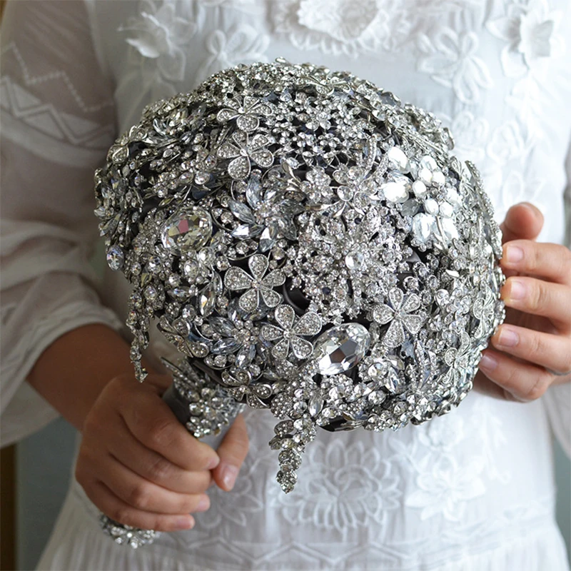 Luxury Vintage Wedding Bouquets High Quality Rhinestone Crystal Flowers Bridal Bouquets Wedding Accessories
Luxury Vintage Wedding Bouquets High Quality Rhinestone Crystal Flowers Bridal Bouquets Wedding Accessories