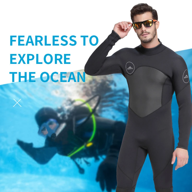 Sbart Professional 1.5MM One-Piece Neoprene Diving Suit Winter Long Sleeve Men Wetsuit Prevent Jellyfish Snorkeling Suit
Sbart Professional 1.5MM One-Piece Neoprene Diving Suit Winter Long Sleeve Men Wetsuit Prevent Jellyfish Snorkeling Suit