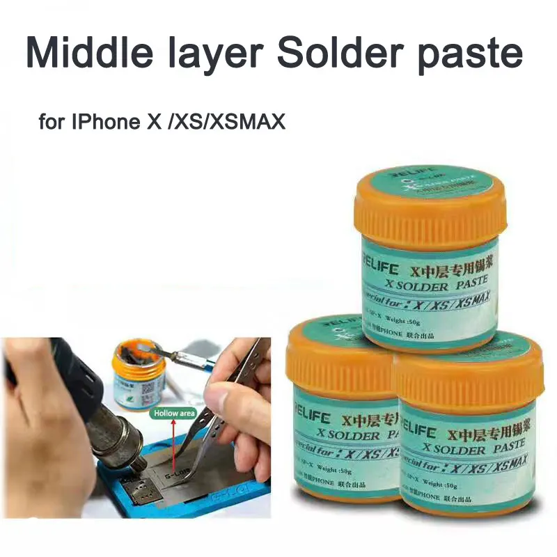 SP-X for Iphone x Middle Layer of BGA motherboard Special Solder Paste Mainboard phone Repair Stannum Planting Plant Tin Pulp
SP-X for Iphone x Middle Layer of BGA motherboard Special Solder Paste Mainboard phone Repair Stannum Planting Plant Tin Pulp