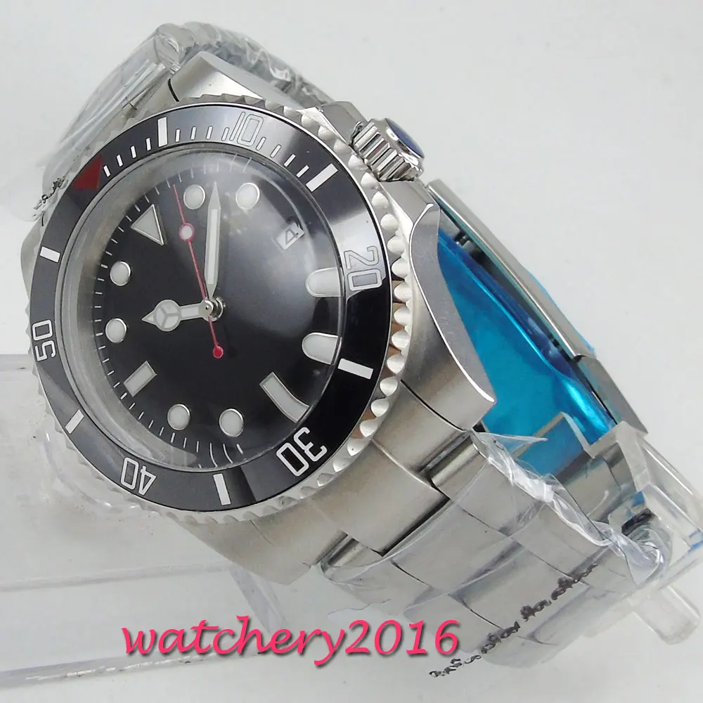 40mm Bliger Black Dial Luminous marks Stainless steel Case Deployment clasp Luxury Brand Automatic Movement men's Watch
40mm Bliger Black Dial Luminous marks Stainless steel Case Deployment clasp Luxury Brand Automatic Movement men's Watch