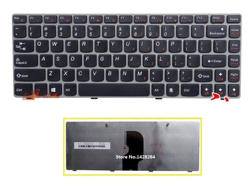 SSEA New laptop US Keyboard English For LENOVO Z460 Z460A Z465 Keyboard with silver frame
SSEA New laptop US Keyboard English For LENOVO Z460 Z460A Z465 Keyboard with silver frame