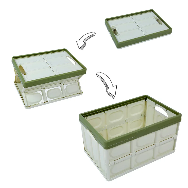 High Capacity Multifunctional Plastic Folding Box with Cover Household Car Clothing Toys Sundries Folding Storage Organizer
High Capacity Multifunctional Plastic Folding Box with Cover Household Car Clothing Toys Sundries Folding Storage Organizer