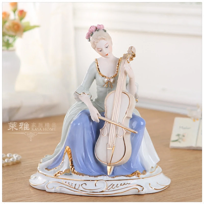Violin Pipa beauty girl women ceramic arts crafts ancient traditional Home decoration wedding gift articles
Violin Pipa beauty girl women ceramic arts crafts ancient traditional Home decoration wedding gift articles