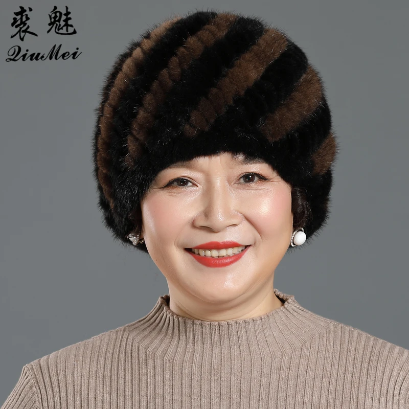 Mid-aged Lady Fashion Pineapple Hats Natural Real Mink Fur Hats Encryption Plus Thick Skullcaps Women Winter Hat Cap
Mid-aged Lady Fashion Pineapple Hats Natural Real Mink Fur Hats Encryption Plus Thick Skullcaps Women Winter Hat Cap