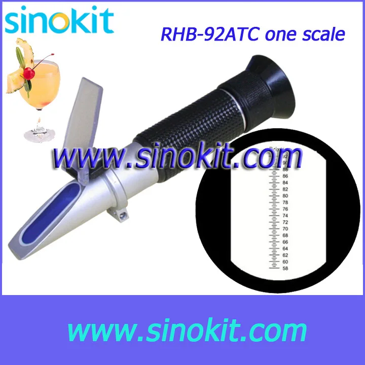 Free Shipping Professional Black grip 58~92%Brix Refractometer - RHB-92 one scale ATC without calibration oil
Free Shipping Professional Black grip 58~92%Brix Refractometer - RHB-92 one scale ATC without calibration oil
