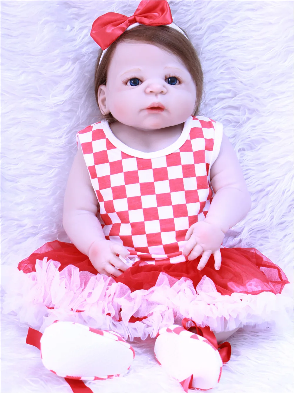 bebe reborn menina de silicone menina 55 cm Doll Girl Toys Realistic Newborn Princess Babies Doll Lovely Birthday Gift Present
bebe reborn menina de silicone menina 55 cm Doll Girl Toys Realistic Newborn Princess Babies Doll Lovely Birthday Gift Present