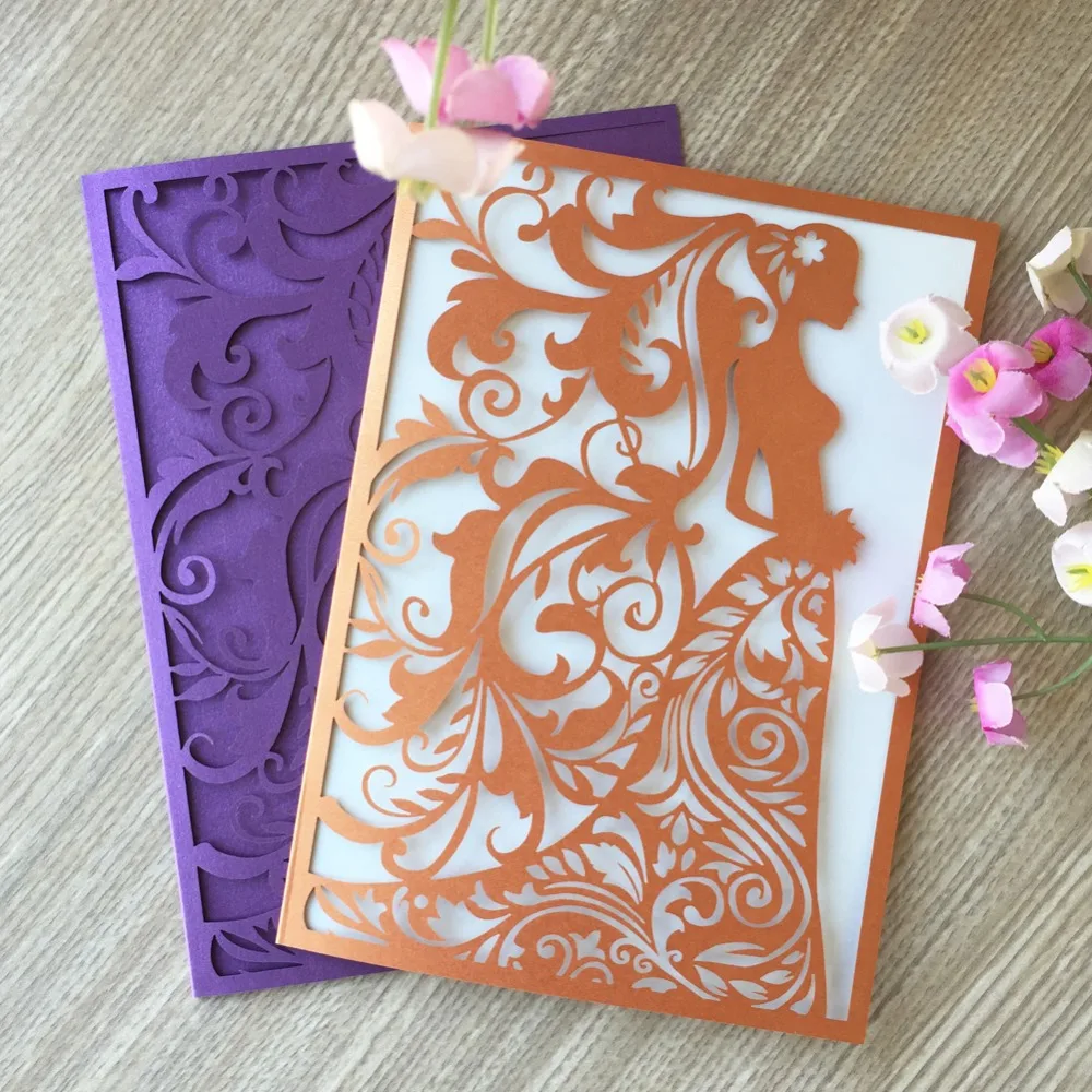 20pcs/lot Personalized Laser Cut Carved Invitations Card Bridal Shower Invite Wedding Invitations Birthday Party Decorations
20pcs/lot Personalized Laser Cut Carved Invitations Card Bridal Shower Invite Wedding Invitations Birthday Party Decorations