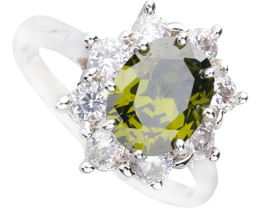 Marvelous Olivine Peridot 7*9mm Semi-precious Stone Silver Cool For Women Ring Q1359
Marvelous Olivine Peridot 7*9mm Semi-precious Stone Silver Cool For Women Ring Q1359