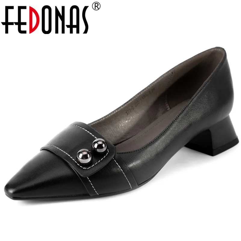 FEDONAS New Genuine Leather Shallow Slip On Women Pumps Elegant Office Lady Shoes Woman High Heels Spring Party Basic Shoes
FEDONAS New Genuine Leather Shallow Slip On Women Pumps Elegant Office Lady Shoes Woman High Heels Spring Party Basic Shoes