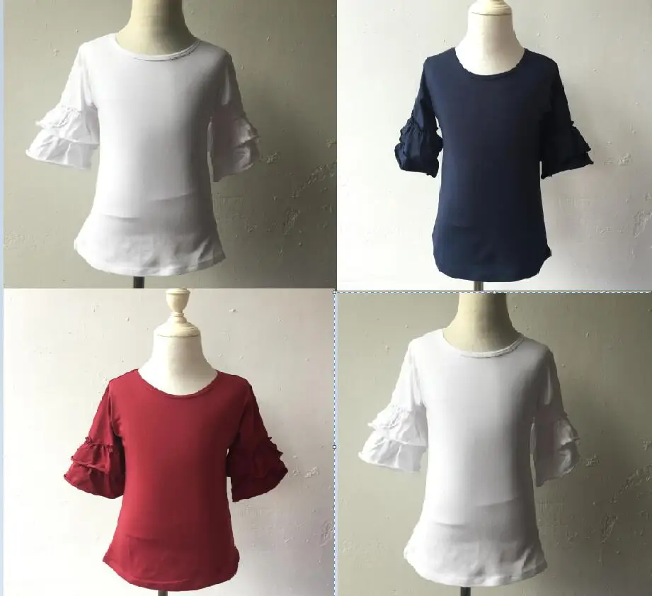 2016 baby wholesale girls cotton lovely toddler shirts ruffle 3/4 sleeves fall crimson shirts
2016 baby wholesale girls cotton lovely toddler shirts ruffle 3/4 sleeves fall crimson shirts
