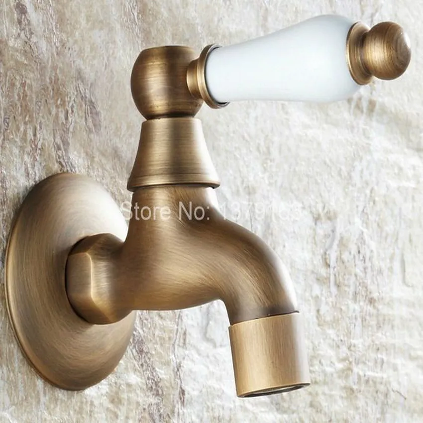 Antique Brass Ceramic Handle Laundry Bathroom Kitchen Wall Mount Basin Faucet Single Cold Mop Tap aav108
Antique Brass Ceramic Handle Laundry Bathroom Kitchen Wall Mount Basin Faucet Single Cold Mop Tap aav108
