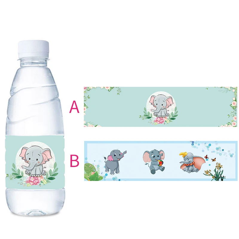 12 шт. в упаковке для детского дня рождения с нарисованным слоном бутылки водой