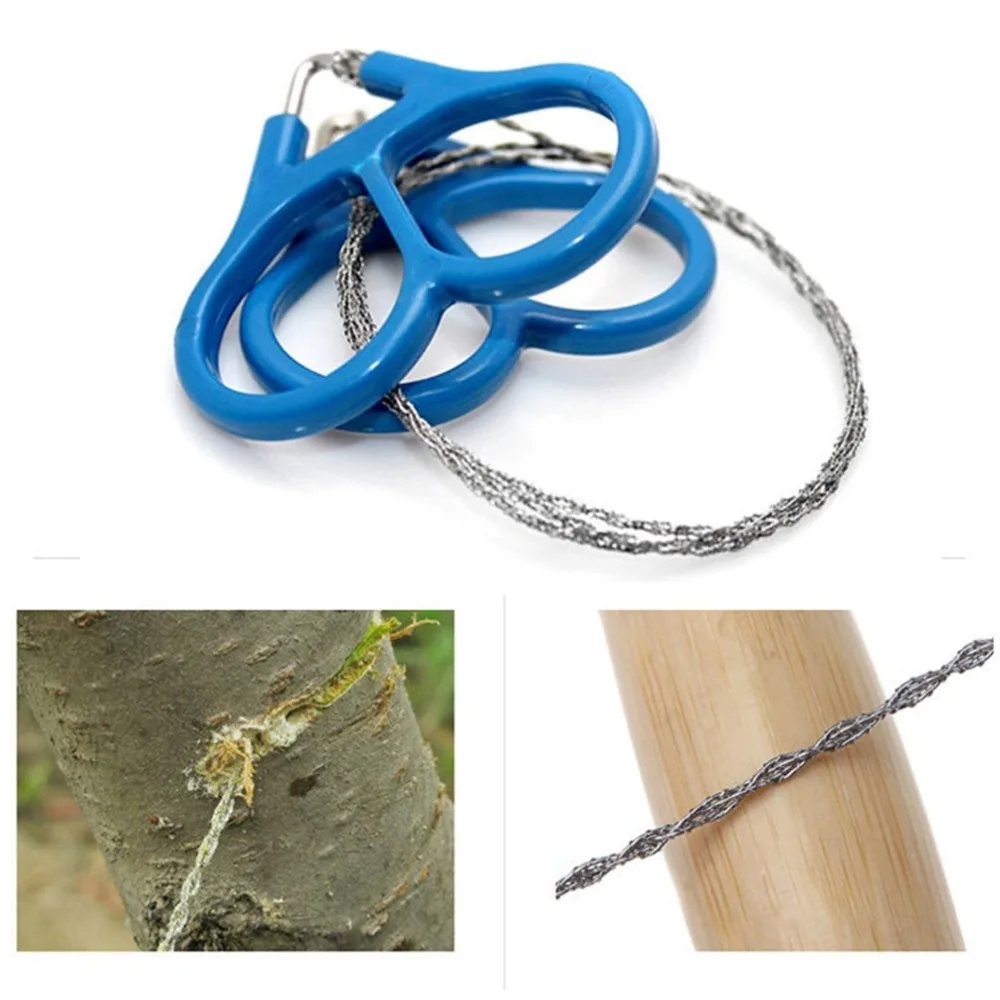 60cm Stainless Steel Emergent Survival Wire Saw Handle for Cutting Fretsaw Outdoor Portable Hunt Fish Hand Chainsaw Tool | Инструменты