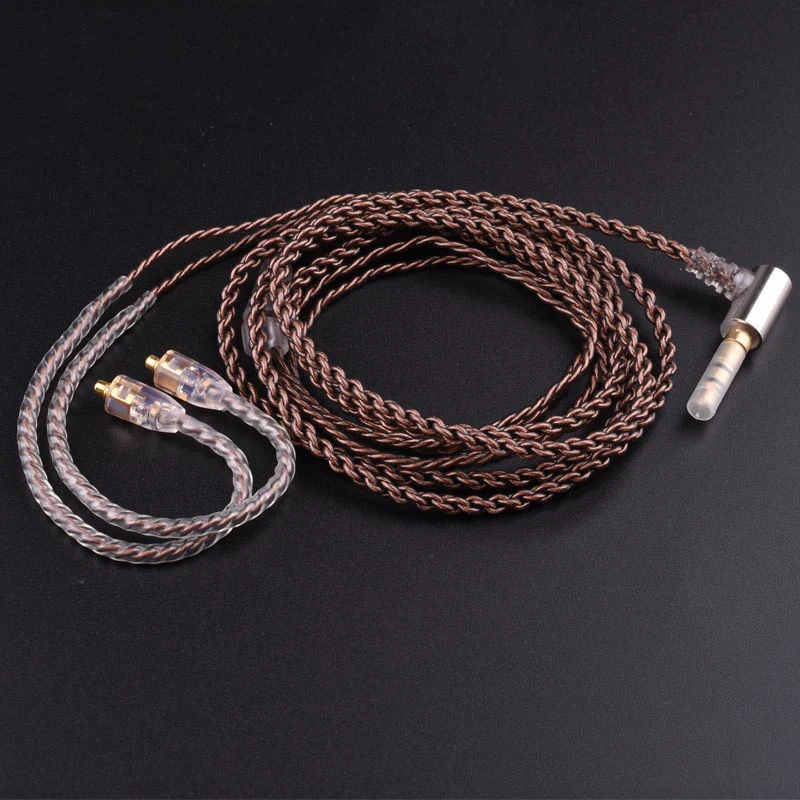 Обновленный DIY MMCX кабель для Shure SE215 SE425 SE535 SE846 наушники AUX 3 5 мм провод с