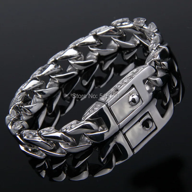Wholesale Fashion Jewelry Silver Color 316LStainless Steel Men Curb Cuban Chain Link Bracelet
Wholesale Fashion Jewelry Silver Color 316LStainless Steel Men Curb Cuban Chain Link Bracelet