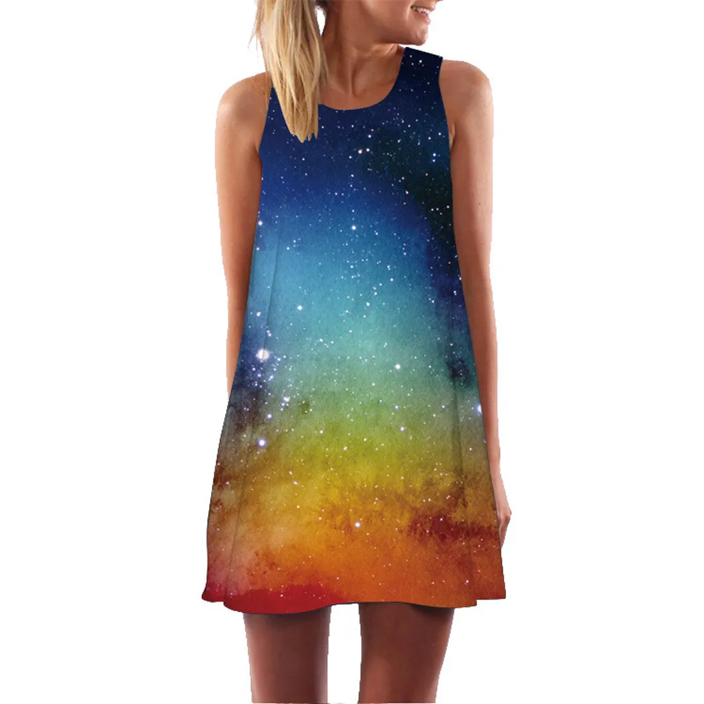 Women Vintage Boho Summer Dress Printed O-Neck Sleeveless Casual Beach Mini Dresses Daily Out Going Dress Robe Femme ete 2019
Women Vintage Boho Summer Dress Printed O-Neck Sleeveless Casual Beach Mini Dresses Daily Out Going Dress Robe Femme ete 2019
