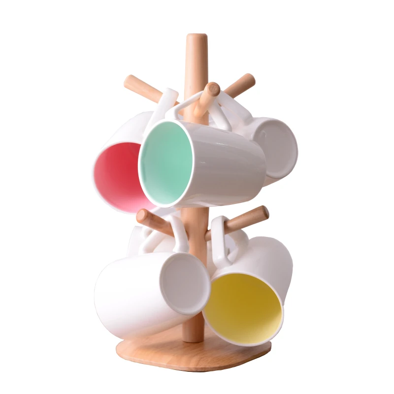 Simple Creative Mug Set with Hang Shelf Travel Mug Water Cup Milk Coffee Tea Cup 6pcs/sets 300ml
Simple Creative Mug Set with Hang Shelf Travel Mug Water Cup Milk Coffee Tea Cup 6pcs/sets 300ml