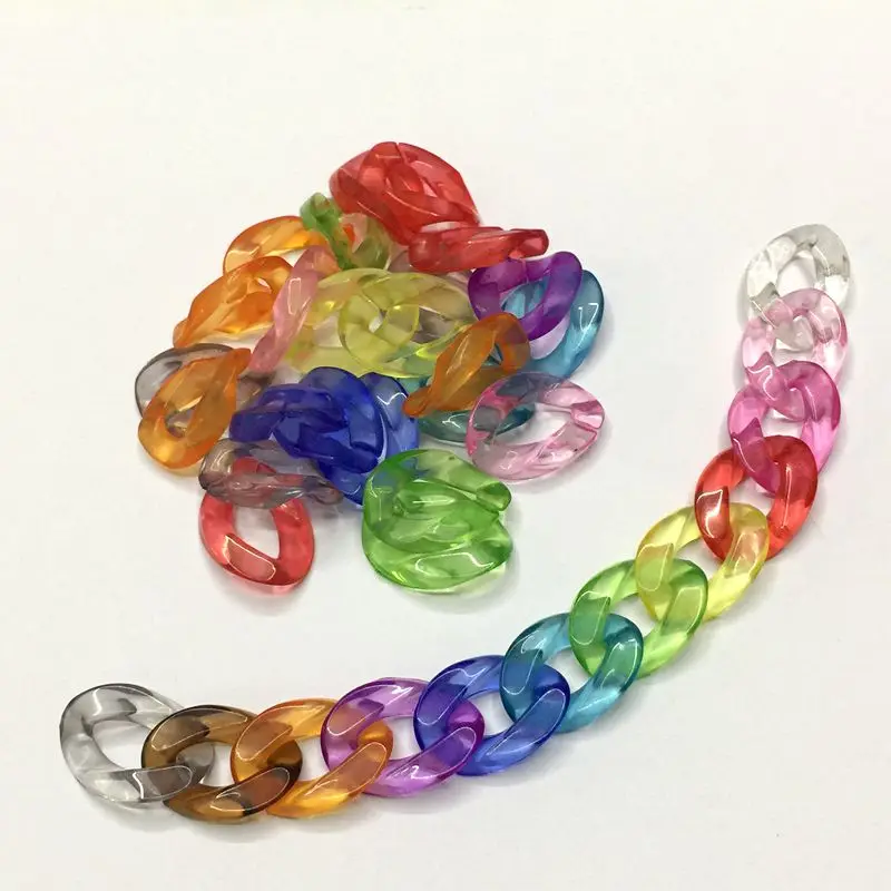60pcs/ Acrylic Chain transparent Links DIY Charm Accessories for Jewelry Making 17*23mm
60pcs/ Acrylic Chain transparent Links DIY Charm Accessories for Jewelry Making 17*23mm