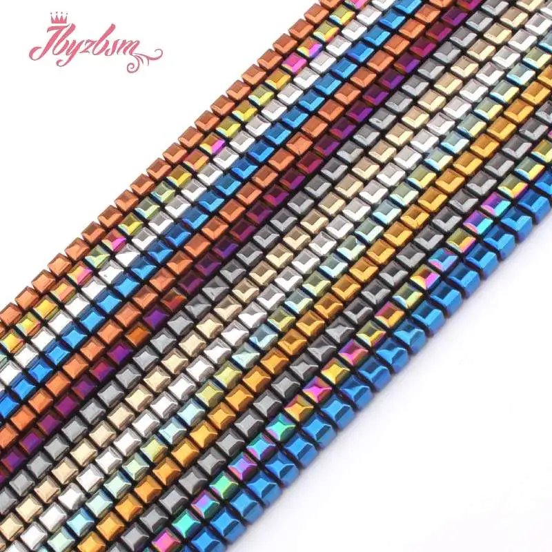 4mm Faceted Cube Suqare Metallic Coated Hematite No Magnetic Natural Stone Beads For Necklace Jewelry Making 15" Free Shipping
4mm Faceted Cube Suqare Metallic Coated Hematite No Magnetic Natural Stone Beads For Necklace Jewelry Making 15" Free Shipping