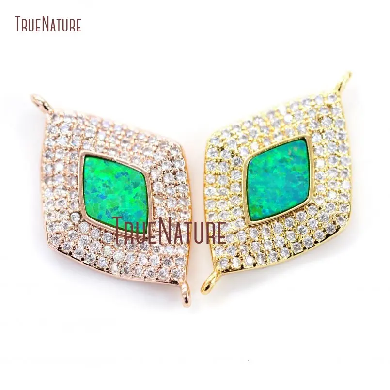 10Pcs Rhombus Shape Opal Clear Zircon Micro Pave Gold Color, Rose Gold Rhombus Shape Double Bail Pendant Online 27x17mm PC14128
10Pcs Rhombus Shape Opal Clear Zircon Micro Pave Gold Color, Rose Gold Rhombus Shape Double Bail Pendant Online 27x17mm PC14128