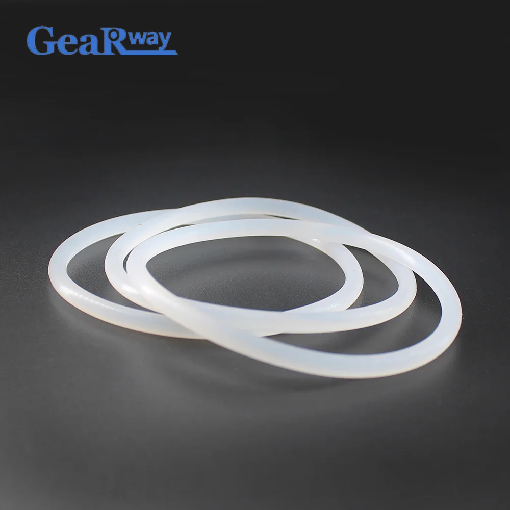 

Gearway O Ring Seal Gasket Food Grade 3.1mm CS Transparent Silicon O Ring Sealing 82/85/87/88/90/160mm OD VMQ O Ring Seal Washer