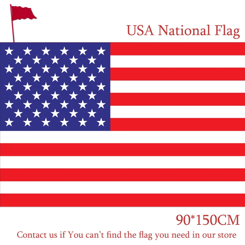 90x150cm 60x90cm American Flag Polyester US Flag USA Banner National Pennants Flag of United States
90x150cm 60x90cm American Flag Polyester US Flag USA Banner National Pennants Flag of United States