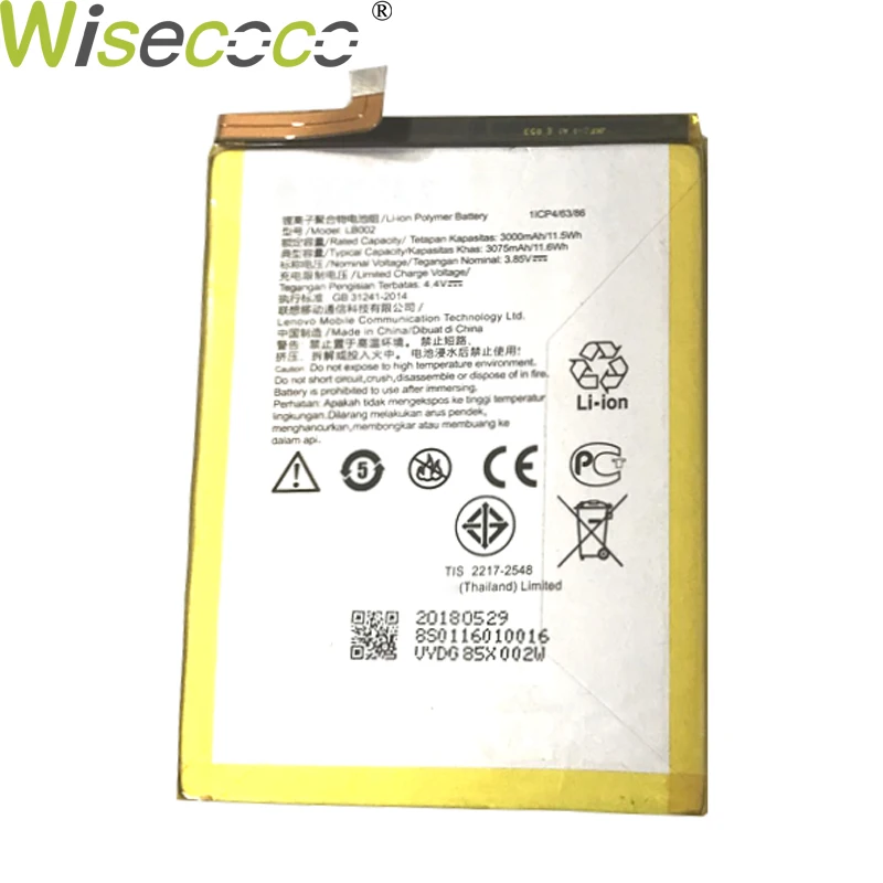 WISECOCO новый оригинальный аккумулятор 3000 мАч LB002 для Lenovo S5 K520 K520T Pro, умный мобильный телефон в наличии с номером отслеживания
WISECOCO новый оригинальный аккумулятор 3000 мАч LB002 для Lenovo S5 K520 K520T Pro, умный мобильный телефон в наличии с номером отслеживания