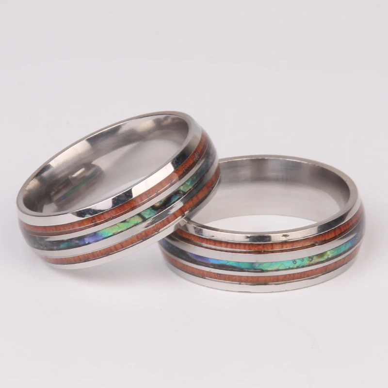 New engagement ring for men and women lovers ring stainless steel shell ring shining wedding ring will never fade or rust
New engagement ring for men and women lovers ring stainless steel shell ring shining wedding ring will never fade or rust