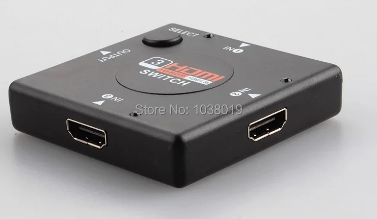 Мини 3 порта квадратный HDMI переключатель сплиттер порт для HDTV 1080P Vedio Drop