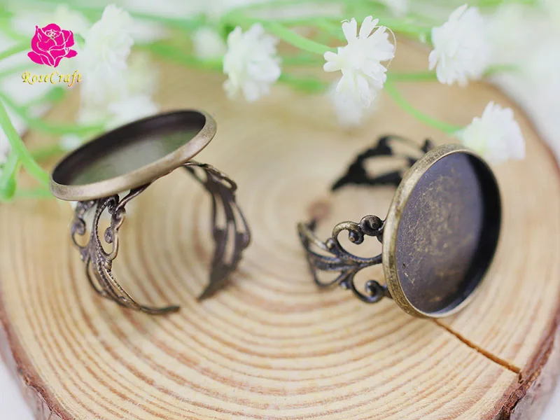20pcs/lot 20mm Adjustable Ring Base Blanks Setting Cabochon Cameo Trays And Bezel Base Flower Side DIY Jewelry Findings
20pcs/lot 20mm Adjustable Ring Base Blanks Setting Cabochon Cameo Trays And Bezel Base Flower Side DIY Jewelry Findings